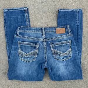 Buckle BKE Jake Straight 32x30 Stretch Blue Jeans ABP16331